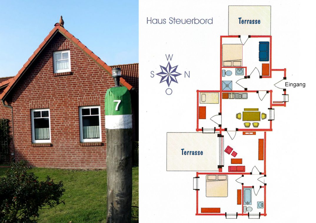 Ferienwohnung Norderney Steuerbord Grundriss